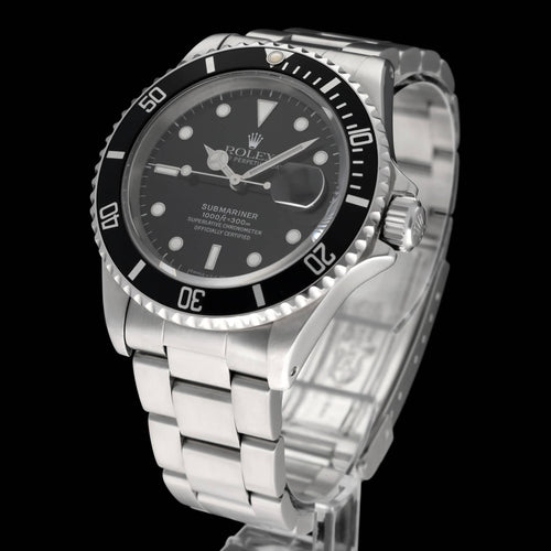 Montre Rolex Submariner Date - Montre 16610 en acier 58 Facettes ROL/SUB/053