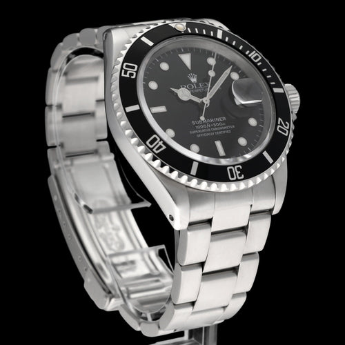 Montre Rolex Submariner Date - Montre 16610 en acier 58 Facettes ROL/SUB/053