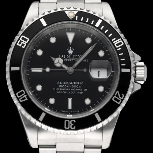 Montre Rolex Submariner Date - Montre 16610 en acier 58 Facettes ROL/SUB/053