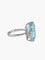 Bague 55 Bague en or blanc aigue-marine et diamants 58 Facettes BO/220025BA
