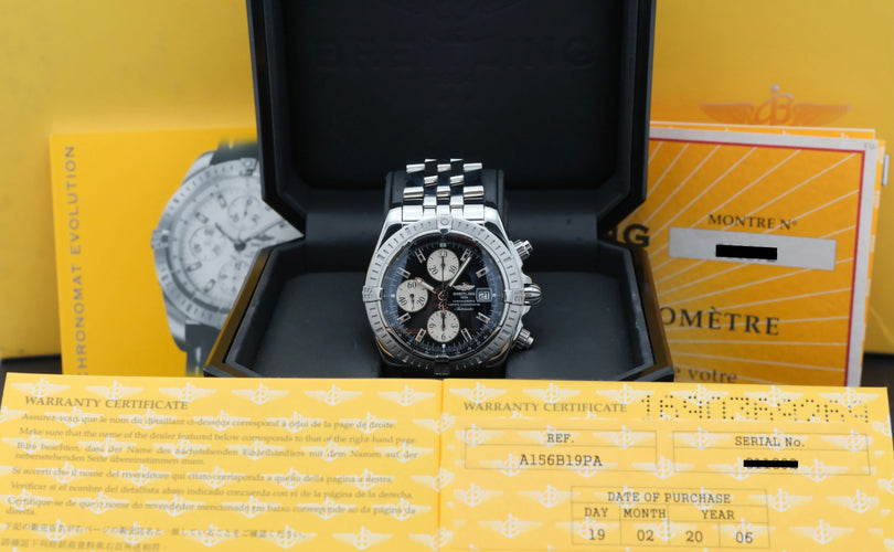 Montre Breitling Chronomat Evolution - Montre automatique en acier 58 Facettes BTL/CHM/216