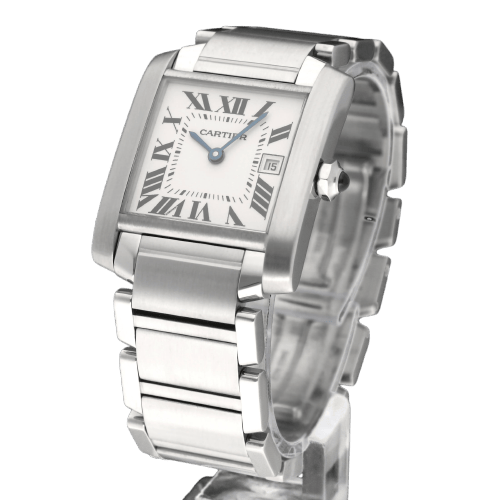 Watch Cartier Tank Française - Watch 2465 in steel 58 Facettes CRT/TNK/010