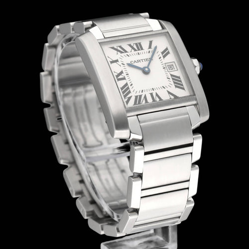 Watch Cartier Tank Française - Watch 2465 in steel 58 Facettes CRT/TNK/010