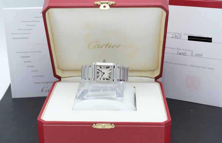 Watch Cartier Tank Française - Watch 2465 in steel 58 Facettes CRT/TNK/010