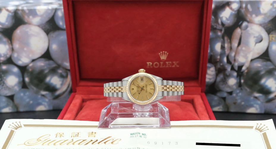 Rolex Lady-Datejust-klocka - Klocka 69173 i guld och stål 58 Facettes ROL/LDJ/642