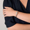 Bracelet Bracelet - Jonc torsadé en or blanc et diamants 58 Facettes BO/250007/