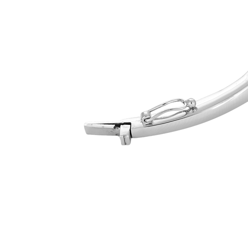 Bracelet Bracelet - Jonc torsadé en or blanc et diamants 58 Facettes BO/250007/
