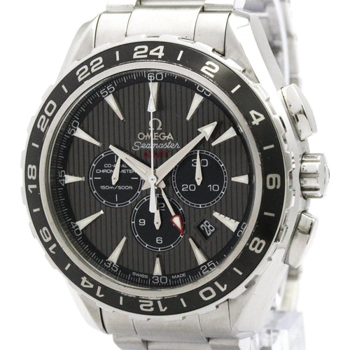 Montre Omega Seamaster Aqua Terra 150M - Montre automatique GMT chronographe en acier inoxydable 58 Facettes jixj6q2edh
