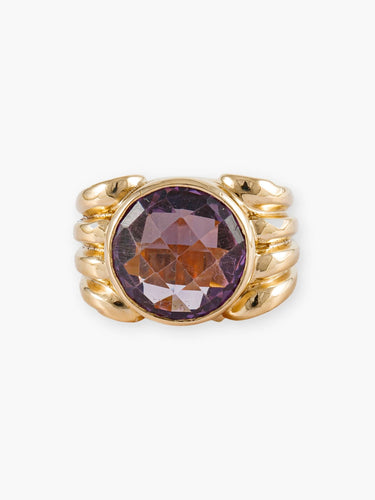 Bague 55 Fred - Bague en or jaune améthyste 58 Facettes 1409-21