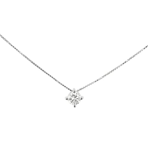 Colar ponto de luz em ouro branco e diamante 58 Facettes 175