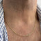 Halskette Kettenglied Traversino aus 18 Karat Gelbgold 58 Facettes 36643