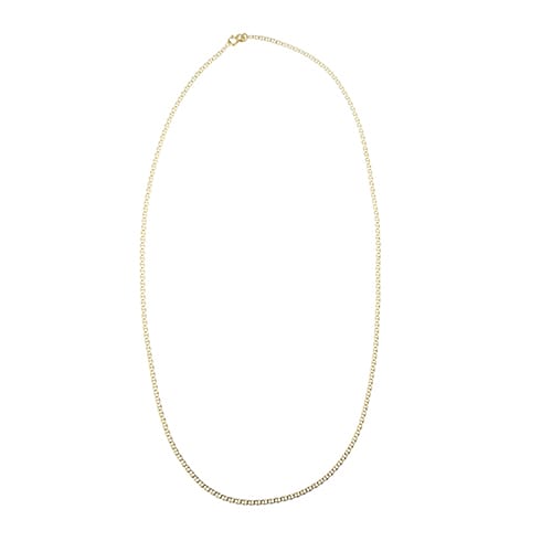 Halskette Kettenglied Traversino aus 18 Karat Gelbgold 58 Facettes 36643