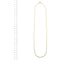Halskette Kettenglied Traversino aus 18 Karat Gelbgold 58 Facettes 36643