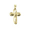 Pandantiv cruce Hristos din aur galben 58 Facettes 40838
