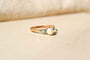 Bague Bague ancienne en or jaune, perle et pierres bleues 58 Facettes 3993