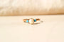 Bague Bague ancienne en or jaune, perle et pierres bleues 58 Facettes 3993