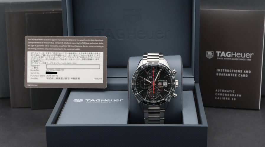 TAG Heuer Carrera -kello - teräksinen kello CV201AK 58 Facettes TAG/CAR/011