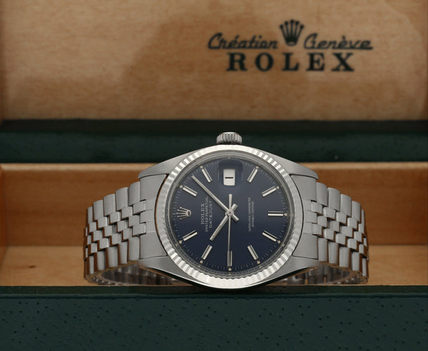 Zegarek Rolex Datejust - Zegarek 1601 ze stali 58 Facettes ROL/DJ1/1397