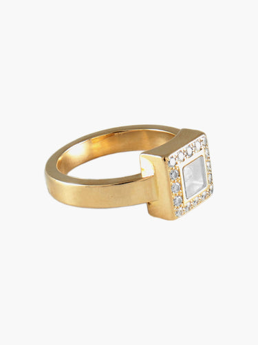 Bague 56.5 Chopard - Bague Happy Diamonds en or jaune diamants 58 Facettes BO/220071 RIV