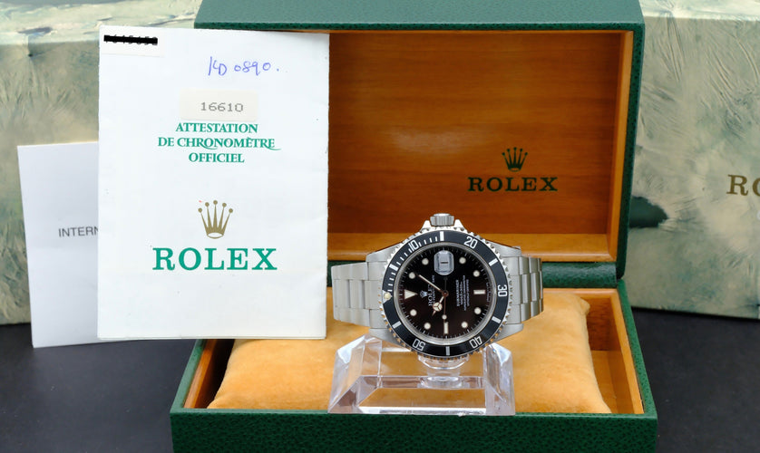 Rolex Submariner Date-klocka - Klocka 16610 i stål 58 Facettes ROL/SUB/052
