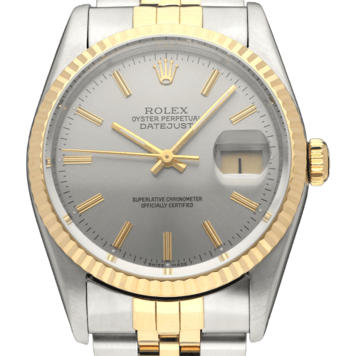 Rolex Datejust -kello - Kello 16233 kullasta ja teräksestä 58 Facettes ROL/DJ1/1393