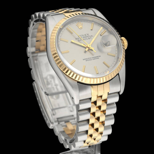 Rolex Datejust -kello - Kello 16233 kullasta ja teräksestä 58 Facettes ROL/DJ1/1393
