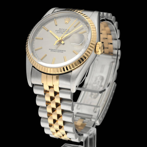 Rolex Datejust -kello - Kello 16233 kullasta ja teräksestä 58 Facettes ROL/DJ1/1393