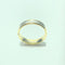 Two-tone ribbon ring in 18-carat yellow and white gold 58 Facettes 260133