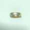 Two-tone ribbon ring in 18-carat yellow and white gold 58 Facettes 260133