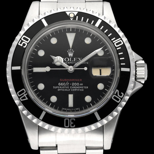 劳力士 Submariner Date 腕表 - 精钢款 1680“红字标记”腕表 58 Facettes