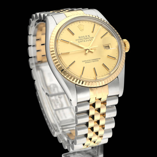 Rolex Datejust-klocka - Klocka 16013 i guld och stål 58 Facettes ROL/DJ1/1400