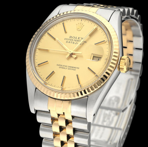 Rolex Datejust-klocka - Klocka 16013 i guld och stål 58 Facettes ROL/DJ1/1400