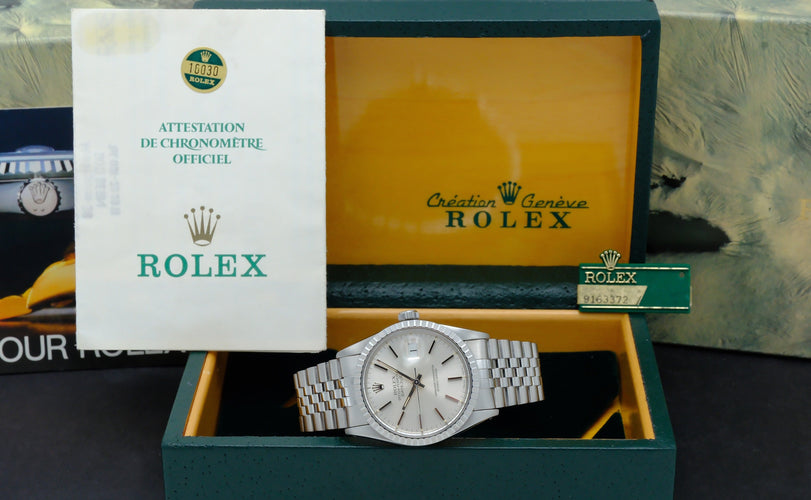 Rolex Datejust -kello - Kello 16030 teräksestä 58 Facettes ROL/DJ1/1399