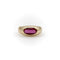 Ring 54 Retro-ring i 14K guld og syntetisk rubin 58 Facettes A2008K