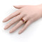 Ring 54 Retro-ring i 14K guld og syntetisk rubin 58 Facettes A2008K