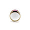 Ring 54 Retro-ring i 14K guld og syntetisk rubin 58 Facettes A2008K