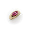 Ring 54 Retro-ring i 14K guld og syntetisk rubin 58 Facettes A2008K