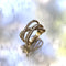 Ring 52 Krysset ring i 14K gull og mikro-pavé-diamanter 58 Facettes A2008J