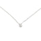 Колиe с централен диамант от бяло злато и диамант 0,18 ct 58 Facettes 39236
