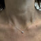 Колиe с централен диамант от бяло злато и диамант 0,18 ct 58 Facettes 39236