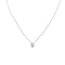 Колиe с централен диамант от бяло злато и диамант 0,18 ct 58 Facettes 39236