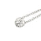 Колиe с централен диамант от бяло злато и диамант 0,18 ct 58 Facettes 39236