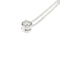 Колиe с централен диамант от бяло злато и диамант 0,18 ct 58 Facettes 39236