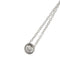 Колиe с централен диамант от бяло злато и диамант 0,18 ct 58 Facettes 39236