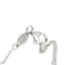 Колиe с централен диамант от бяло злато и диамант 0,18 ct 58 Facettes 39236