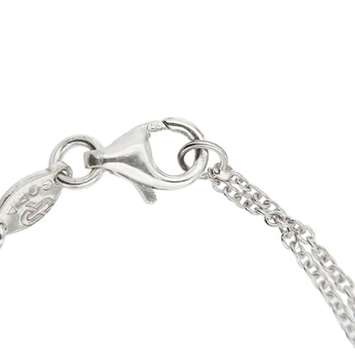 Колиe с централен диамант от бяло злато и диамант 0,18 ct 58 Facettes 39236