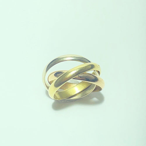 Anello Trinity in oro 18 carati tre ori 58 Facettes 260063