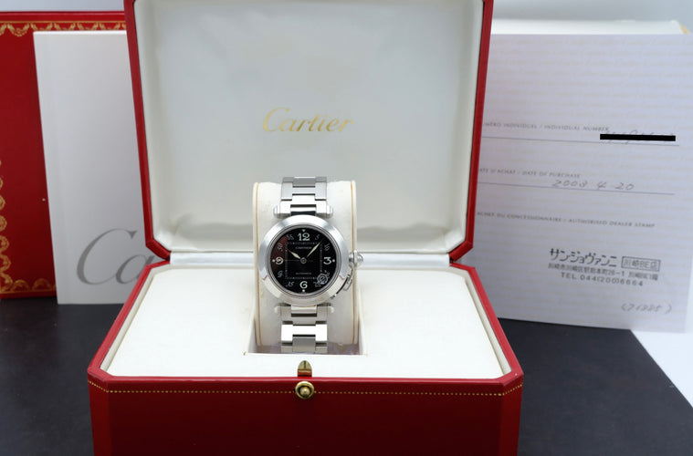 Horloge Cartier Pasha C - Horloge 2324 in staal 58 Facettes CRT/PSA/003
