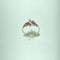 Anel com motivo floral em ouro amarelo, rubis e diamantes 58 Facettes 260122