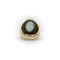 Ring 55 Vintage ring i 14K guld med præhnit-cabochon 58 Facettes A2008D